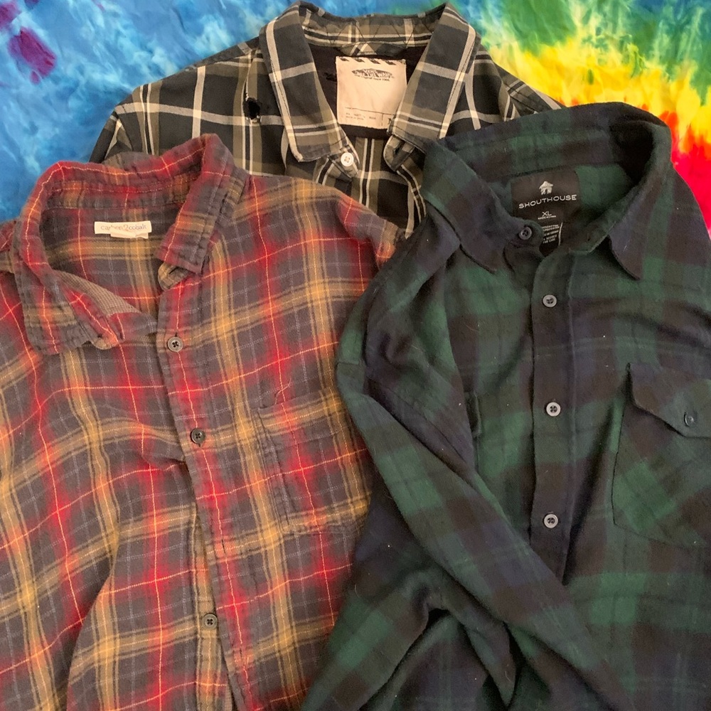 Bundle of 3 Flannels Unisex